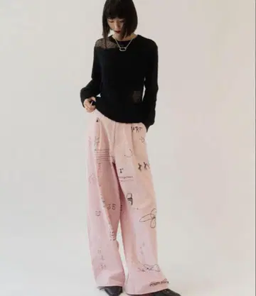 완판템 Knuth Marf high waist tattoo pants