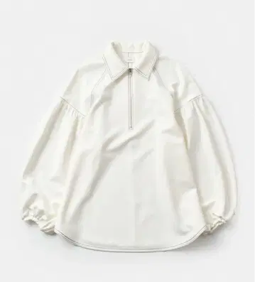 새상품 MANOF 마노프 하프 지퍼 풀오버 화이트