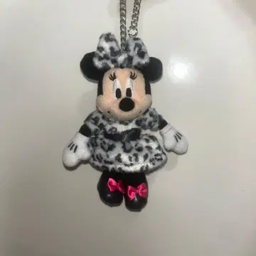 미니 레오파드 무늬 드레스 키링