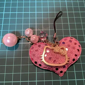 키티 하트형 액세서리 스트랩