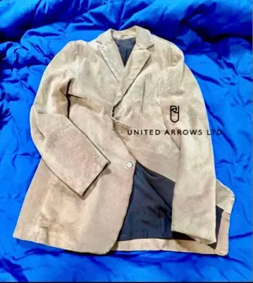 UNITED ARROWS 천연 가죽 스웨이드 자켓 L 이탈리아제