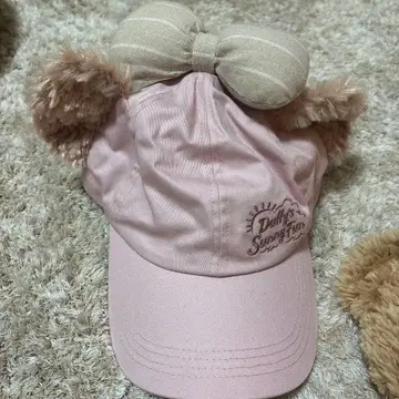 셰리메이 리본 포함 핑크 모자