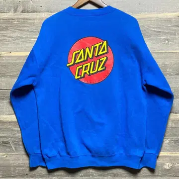 산타 크루즈 로고 맨투맨 L 파랑