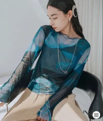 [ sahara ] marte vintage 시어 탑 Sheer Top