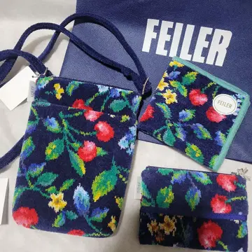 페이러 스윙 체리 숄더 파우치 손수건 4종 세트