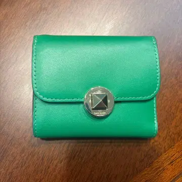 케이트 스페이드 그린 3단 폴더형 지갑