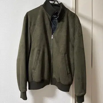 ZARA 올리브 그린 봄버 자켓 M