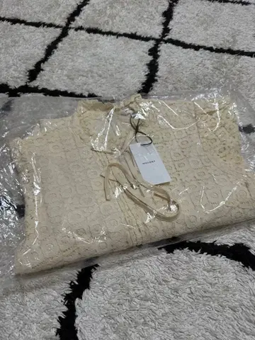 MOUSSY 아이보리 레이스 미니 원피스