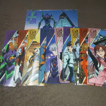 아오모리 한정 에반게리온 대박람회 책갈피 엽서 묶음 판매