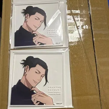 주술회전 회옥옥절 TSUTAYA 아크릴 코스터 게토 스구루 2점