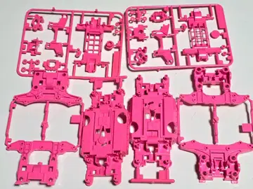 미니 사륜구동 MS 컬러 섀시 세트 (핑크) 2세트