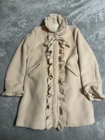 mon Lily 프릴 롱 코트