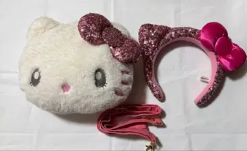 유니버셜 키티 백 머리띠 세트