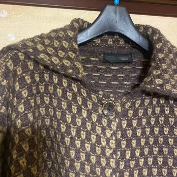 ZARA 버튼 후드 니트