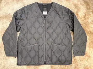 TAION 그레이 V넥 다운 자켓 XXXL