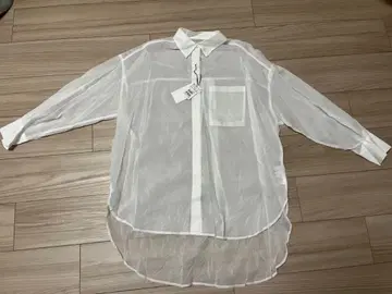 야마다야 Vin 화이트 긴팔 시어 셔츠