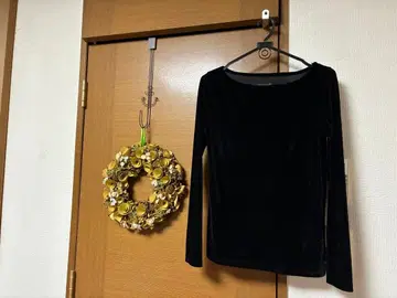 새상품급 FREAK'S STORE 벨로아 저리 보트넥 상의