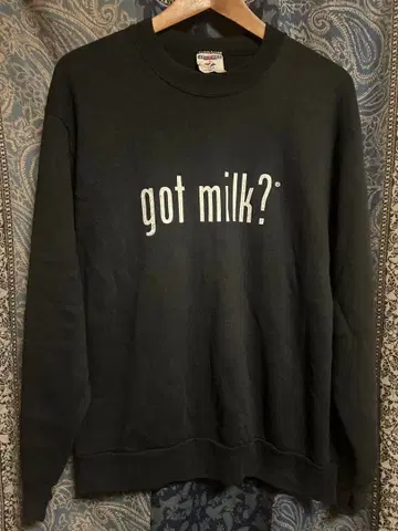 빈티지 got milk? 맨투맨 M