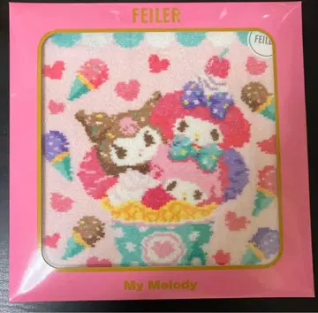 새상품 FEILER 페이러 산리오 콜라보 마이멜로디 쿠로미 피아노