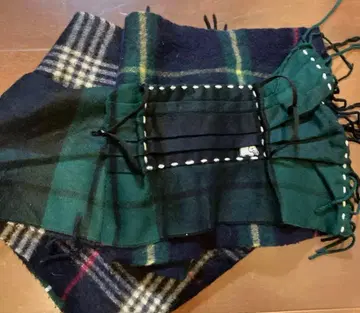 keisuke kanda 체크 무늬 머플러 F 사이즈