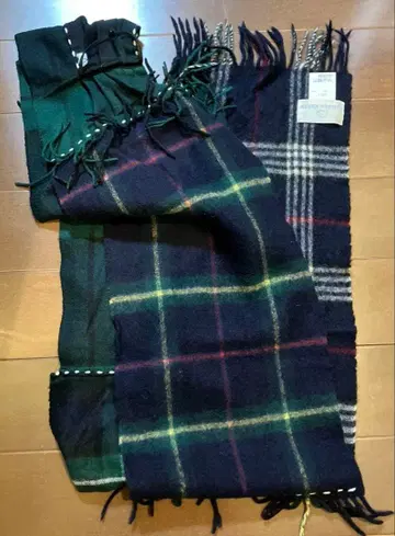 keisuke kanda 체크 무늬 머플러 F 사이즈