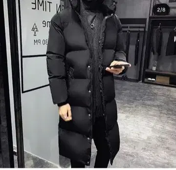 blacklist SETTLE 미드 다운 코트 2.ver 블랙