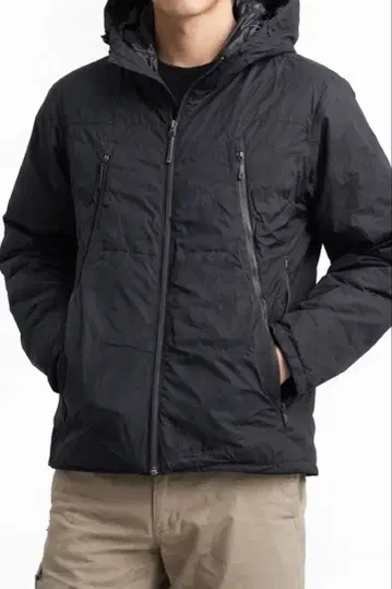 워크맨 fieldcore 다운 자켓 후드 부착