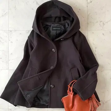 인기*어반 리서치 숏 기장 A라인 푸드코트 F 브라운 긴팔