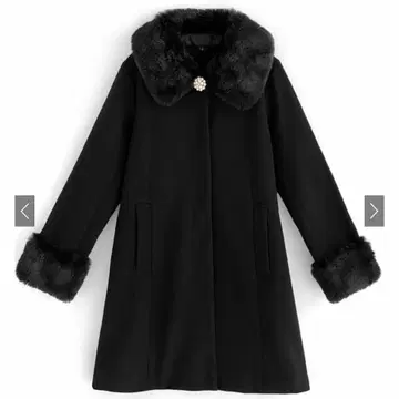 GRL 퍼 플레어 코트