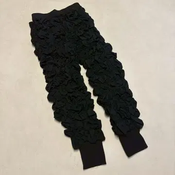 [패턴 토르소] (F) 개더 팬츠 디자이너 모드 스타일 허리밴딩