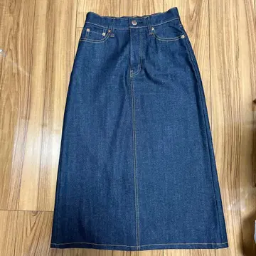 23 DENIM 다크 데님 타이트 스커트