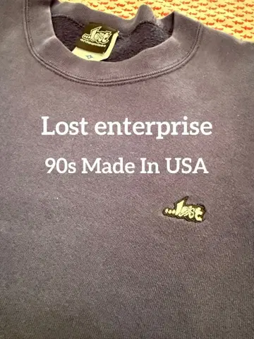 Lostenterprise 로스트엔터프라이즈 USA제 맨투맨 구제 의류