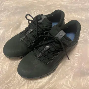 ECCO 에코 스테디셀러 고어텍스 스니커즈 24cm 가죽 새상품급 블랙