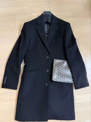 [ 리처드 제임스 ] 블랙 체스터 코트 캐시미어