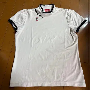 archivio 카라 부착 반팔 골프 셔츠 화이트