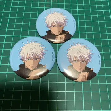 주술회전전 애니메이션 고죠 사토루 캔뱃지 3점