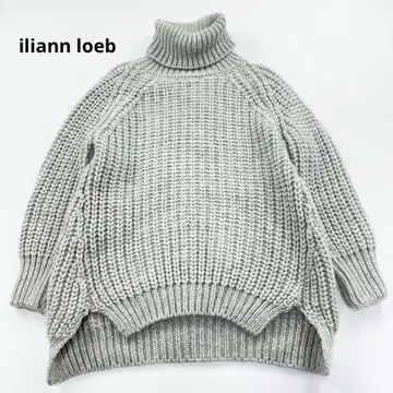일리안 로브 브리티시 울 하이넥 니트 풀오버 하찌