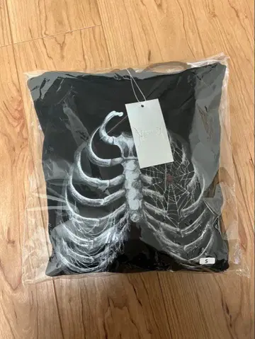 NOREMID 노리미드 블랙 골격 프린트 후드티 S