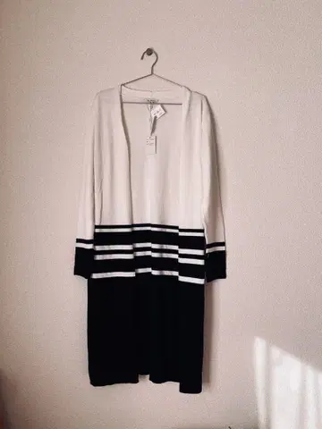 Cotton long cardigan 코튼 바이컬러 롱 가디건
