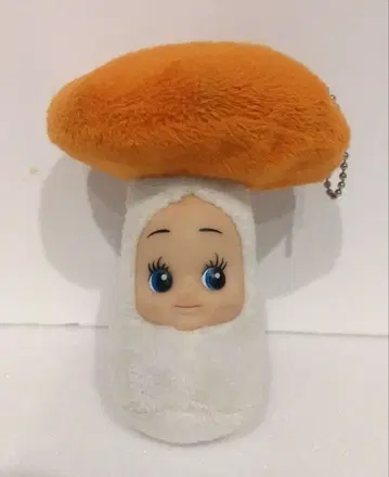 큐피 버섯 코스튬 마스코트 봉제 인형 버섯 오렌지