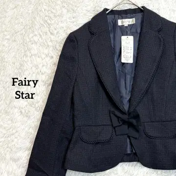 페어리스타 / 택 포함 트위드 테일러드 자켓 네이비 포멀