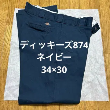 디키즈 874 팬츠 네이비 오리지널 핏 34 x 30