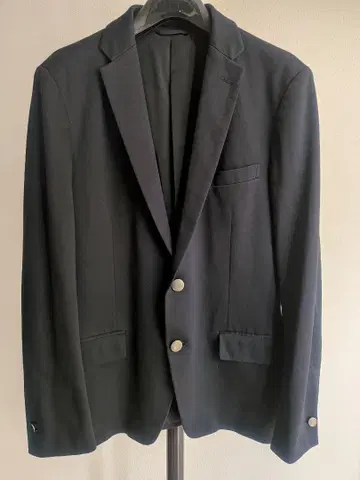 캘빈클라인 ck 자켓 블랙 은색 버튼 L 스트레치