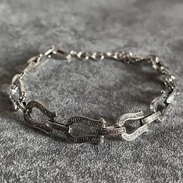 멕시칸 주얼리 실버 925 호스슈 팔찌 빈티지