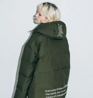 X-girl 다운 자켓 후드 부착