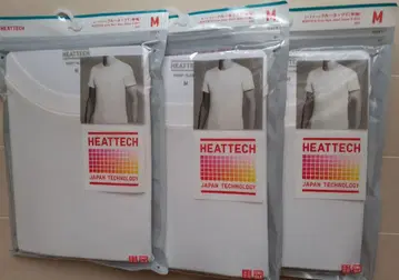 유니클로 히트텍 크루넥 T 화이트 M 3개 세트