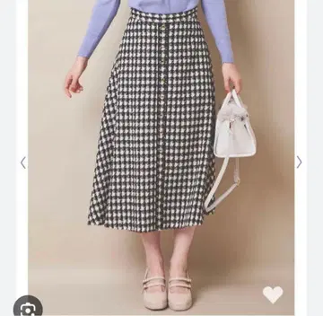 트란테안 손 드 모드 31 Sonsdemode 트위드 플레어 스커트