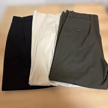 UNIQLO 턱 와이드 팬츠 M 사이즈 3세트