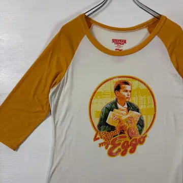 기묘한 이야기 래글런 T셔츠 시즌1 화이트 L 사이즈 구제 의류