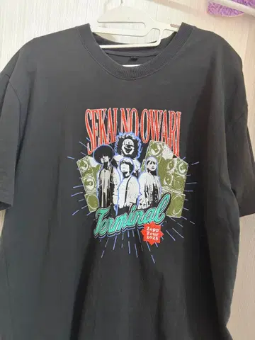 SEKAI NO OWARI Terminal 티셔츠 블랙 2023